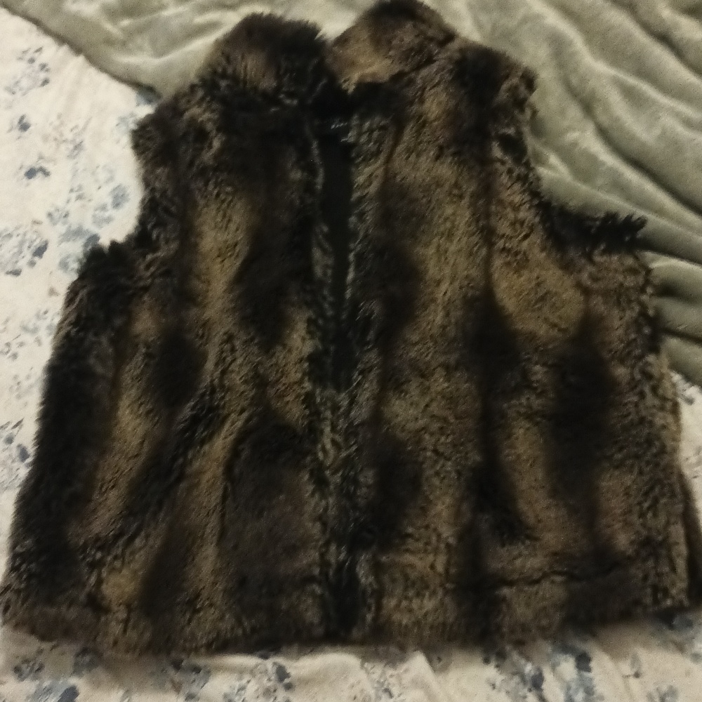 Faux fur vest